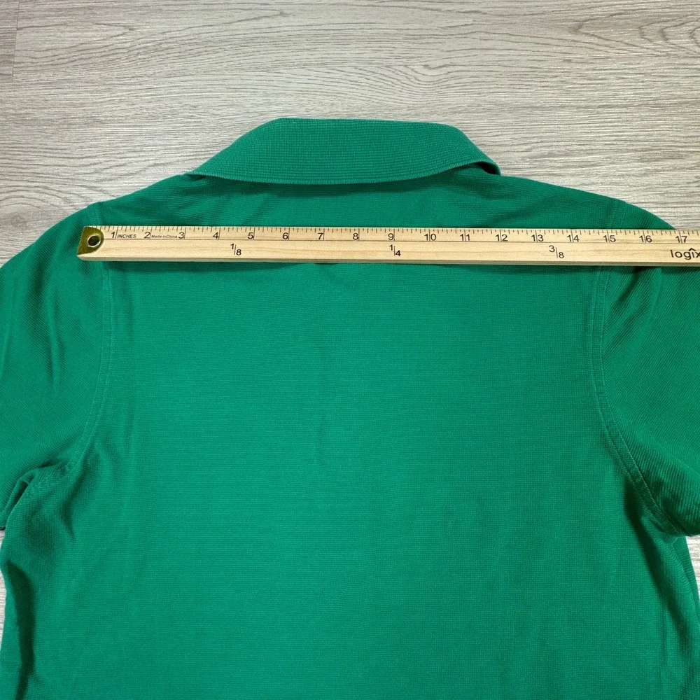 Lacoste Mens Polo Shirt L1230 Classic Fit Green Short Sleeve Pique Cotton S/M